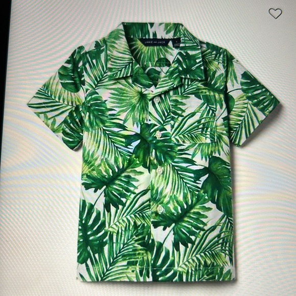 Janie and Jack Other - Janie & Jack Green Palm Fronds Shirt, 6